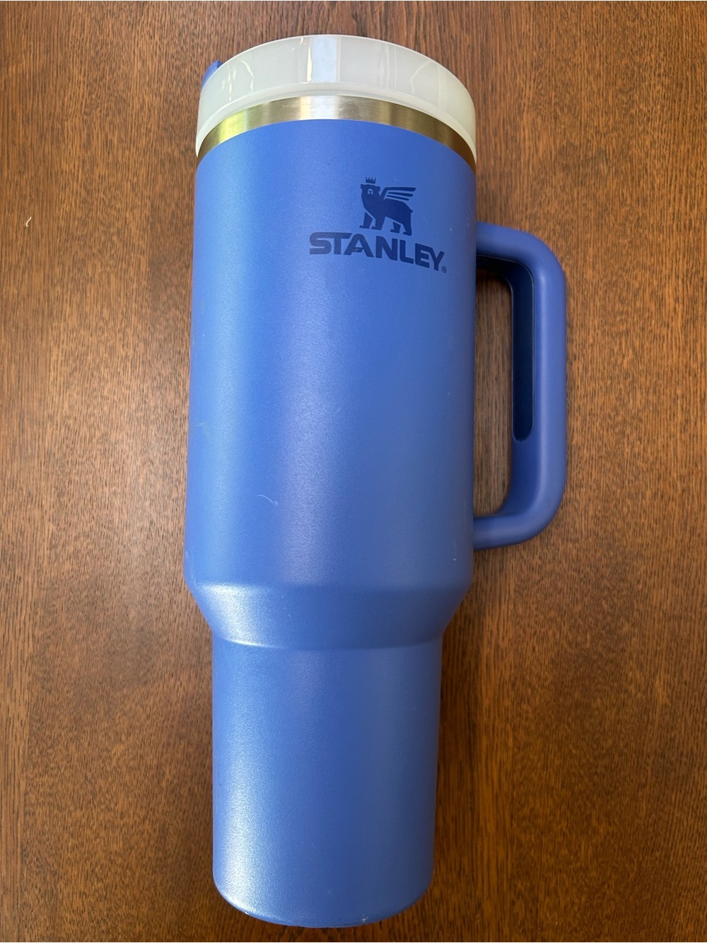 Stanley Royal Blue Insulated Bottle /40 OZ. Also called Blue Iris. Comfort grip.